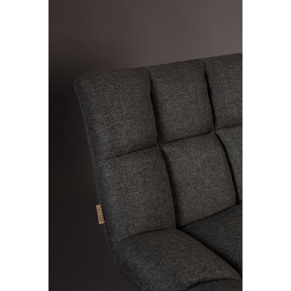 SESSEL Bar Bouclé Dunkelgrau - Dunkelgrau/Grau, Textil (66/78/74cm) - Dutchbone