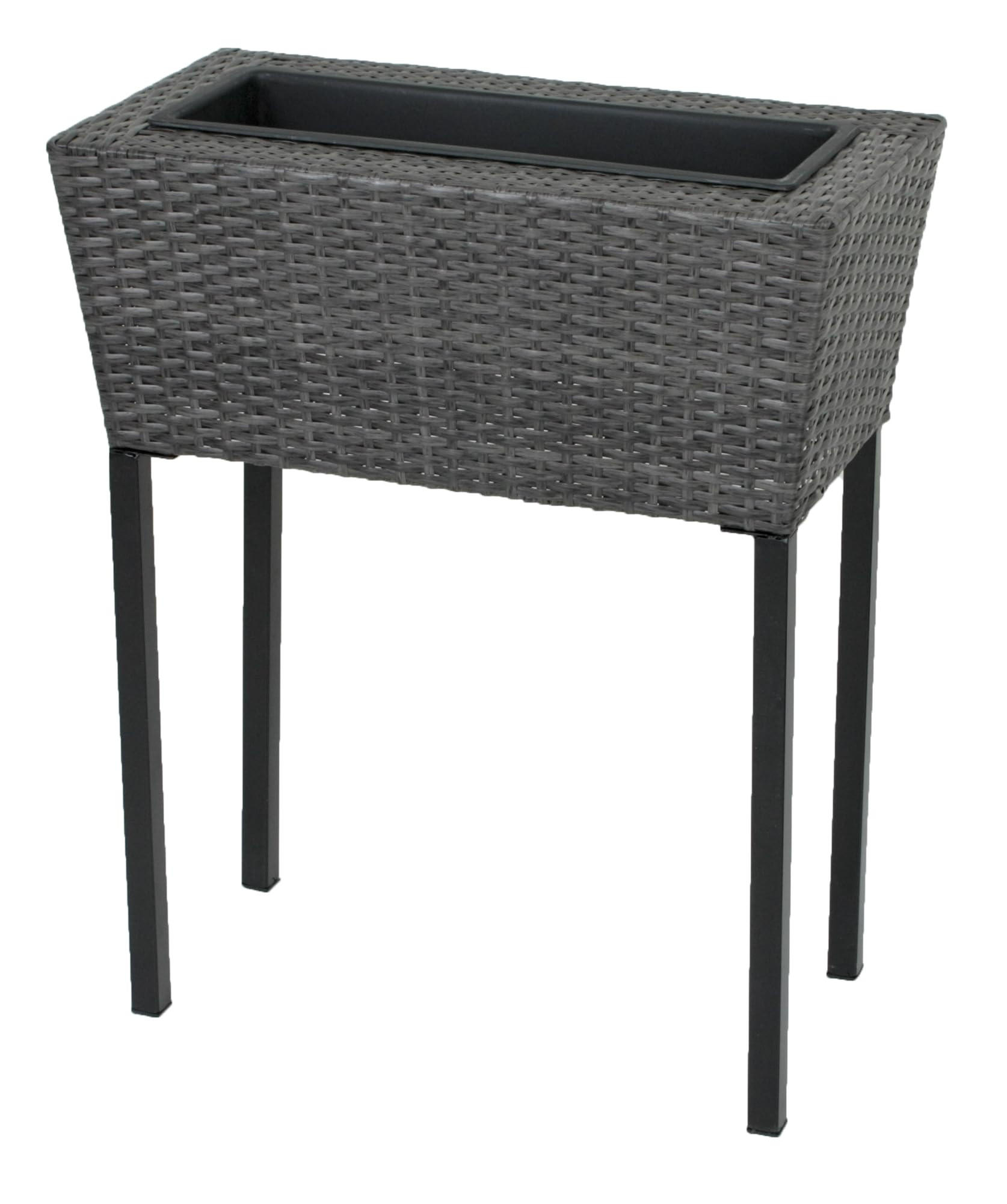 HOCHBEET Bologn 2er Set Dunkelgrau Metall-Hochbeet für Garten - Dunkelgrau, Kunststoff (30/72/60cm) - DELUKE