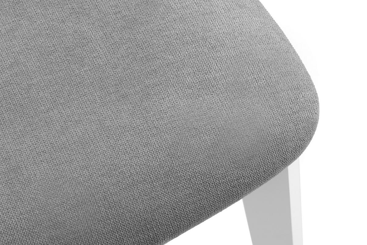 ESSZIMMERSTUHLE TANER 2-tlg Vintage, Grau - Weiß/Grau, Holz/Textil (47/80/45cm) - KONSIMO®