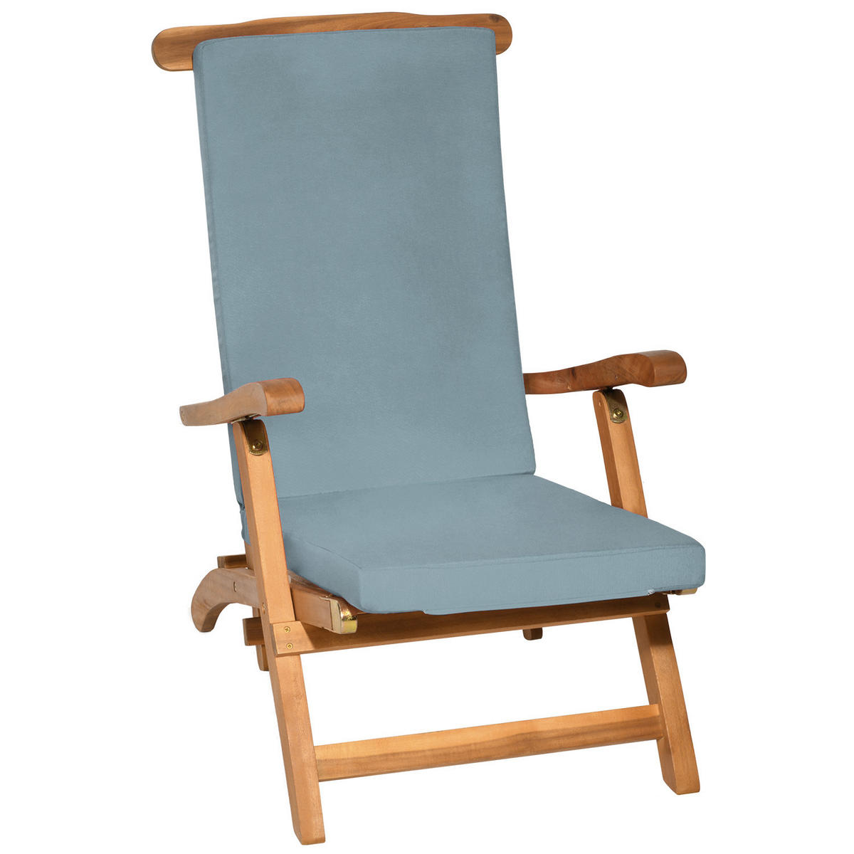 DECKCHAIRAUFLAGE Loftlux DC 175x45x5cm Taubenblau - Blaugrau, Textil (45/175cm) - Beautissu 