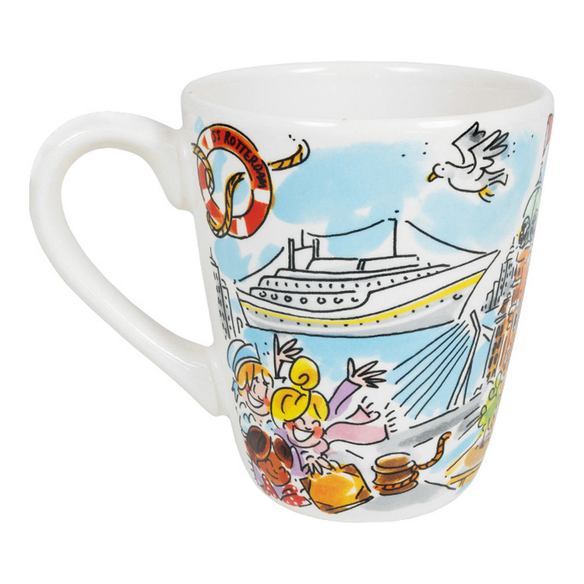 BECHER Holland Amerika Linie in Bunt - 350 ml - Multicolor, Keramik (0.35L) - Blond Amsterdam