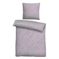 BETTWÄSCHE-GARNITUR Musselin UNI flieder, 155x220 cm + 80x80 cm - Flieder, Textil (155/220cm) - biberna