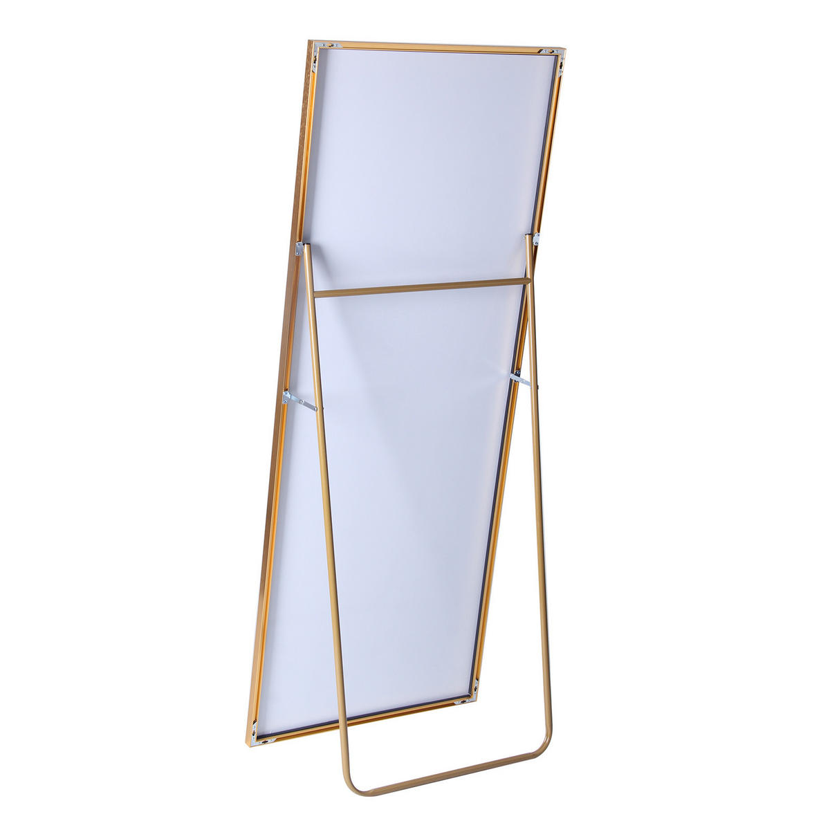 GANZKÖRPERSPIEGEL 80x180 cm, rechteckiger Aluminiumrahmen in Gold, ideal für Schlaf- & Wohnzimmer - Goldfarben, Metall (80/3/180cm) - BRILVERDE