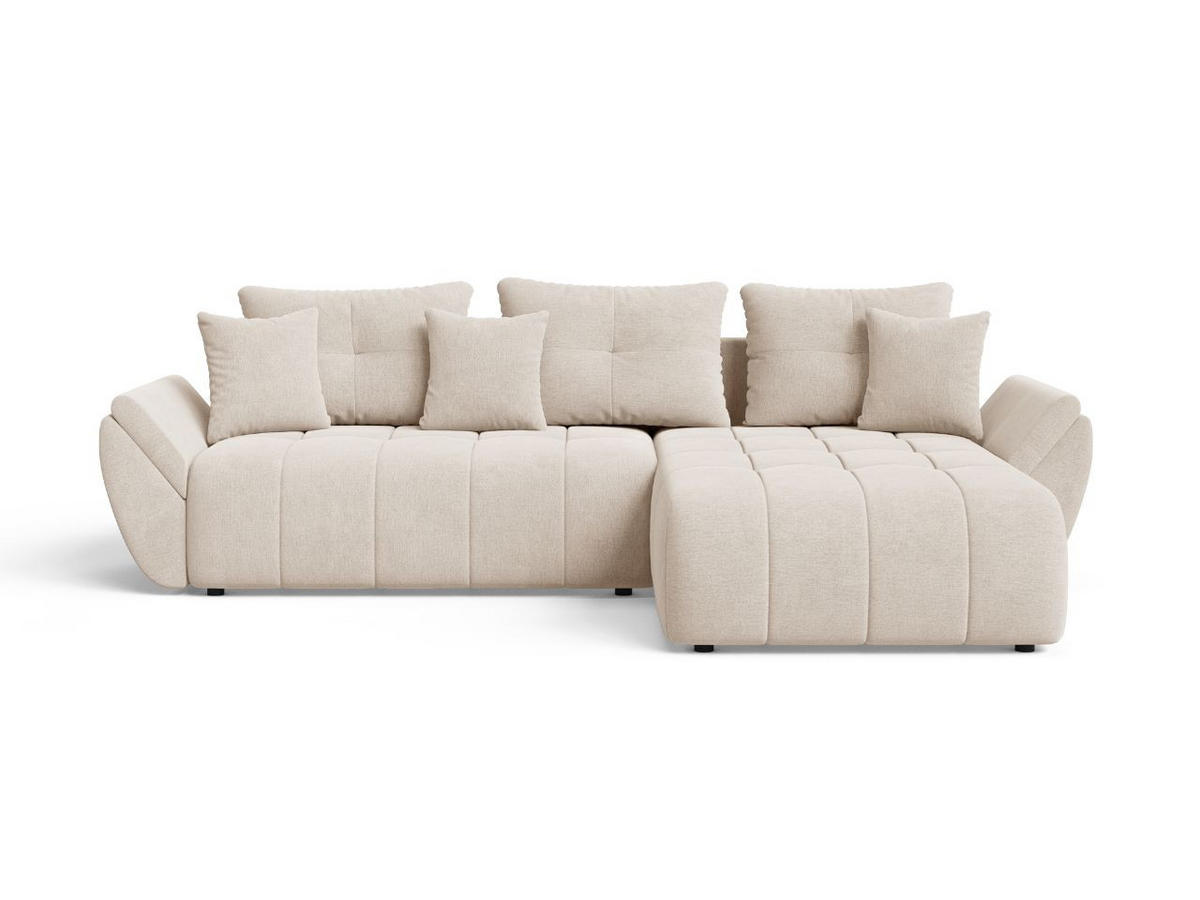 ECKSOFA Decor Beige - Beige, Holz/Textil (280/190cm) - Graingold