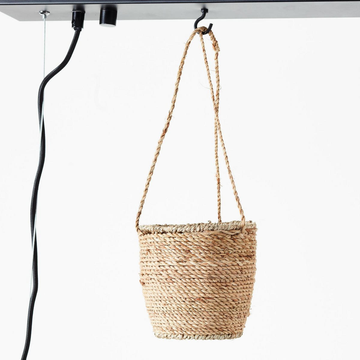 PENDELLEUCHTE Bankwood 99540/46 - Schwarz, Holz (17.5/50/106.5cm) - Brilliant