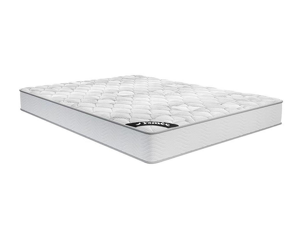 STANDARDMATRATZE - 2 Personen - Stoff - Weiß - - Weiß, Textil (140/190cm) - Vente-Unique