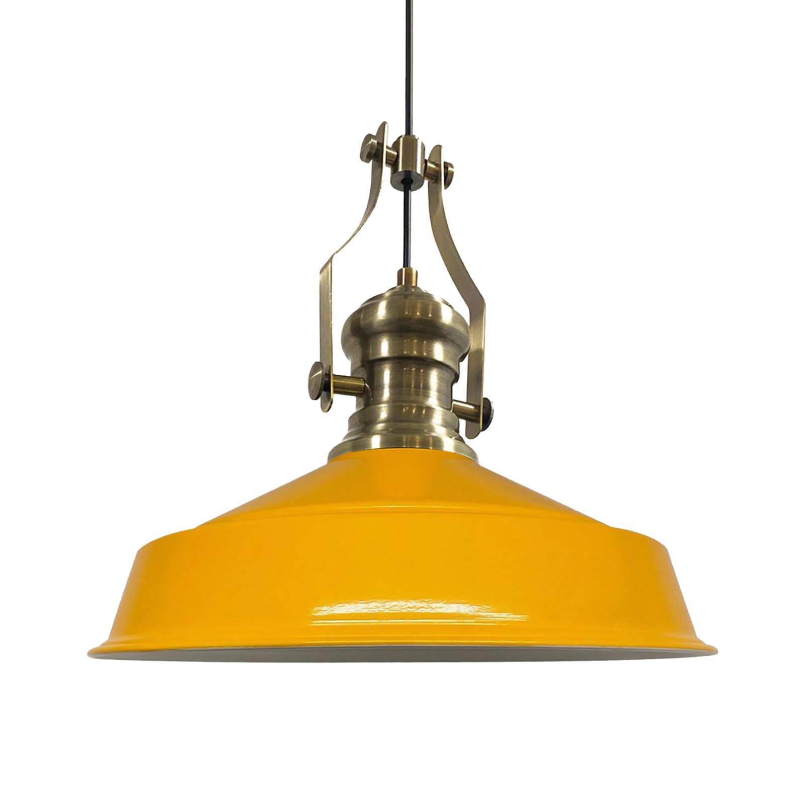 HÄNGELAMPE Neo-Asletl 40/39 cm - Gelb, Metall (40/39cm) - Bamyum