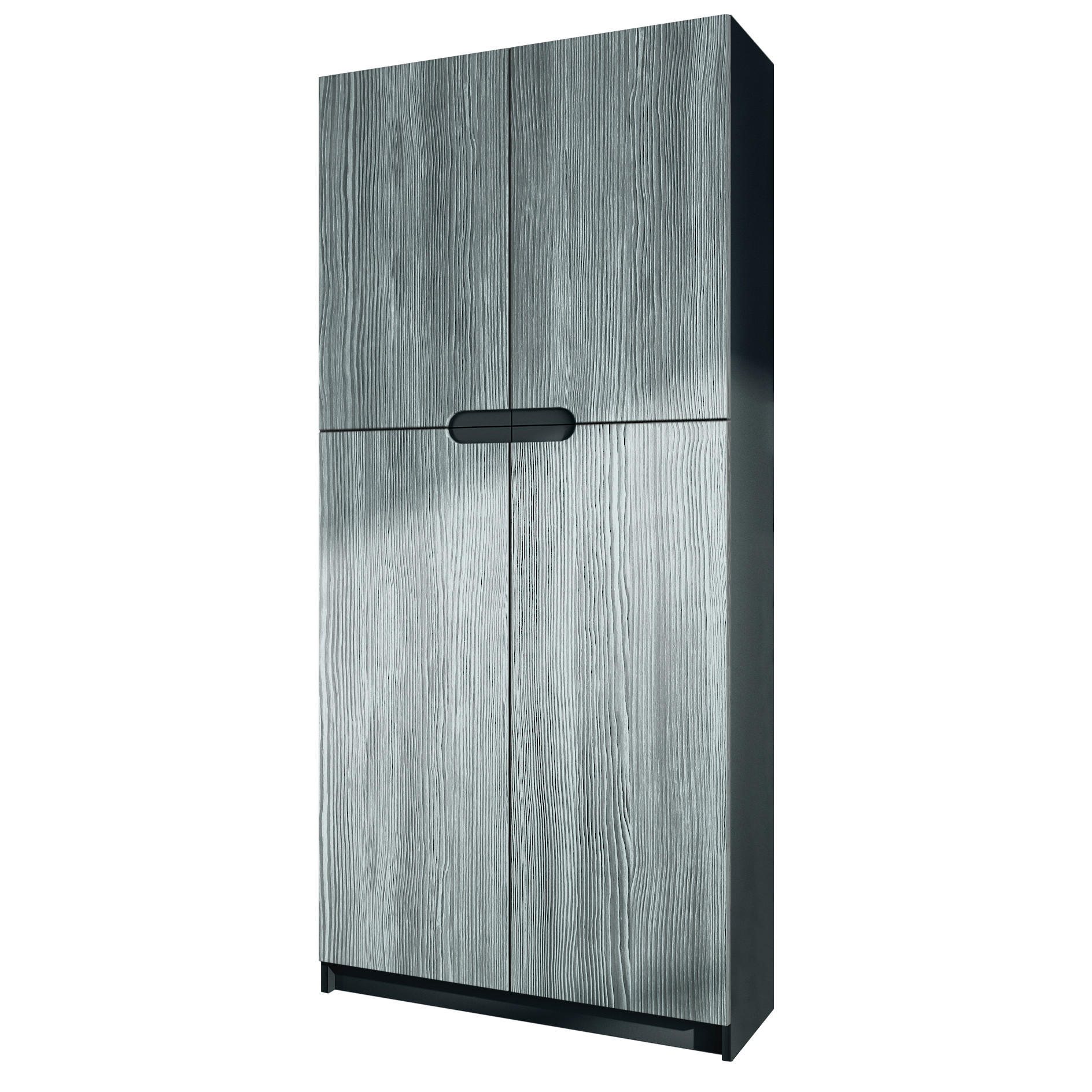 BÜROSCHRANK Logan Fronten in Avola-Anthrazit - Anthrazit, Holzwerkstoff (82/185/37cm) - Vladon