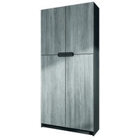 BÜROSCHRANK Logan Fronten in Avola-Anthrazit - Anthrazit, Holzwerkstoff (82/185/37cm) - Vladon