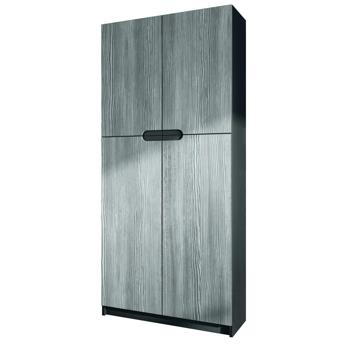BÜROSCHRANK Logan Fronten in Avola-Anthrazit - Anthrazit, Holzwerkstoff (82/185/37cm) - Vladon