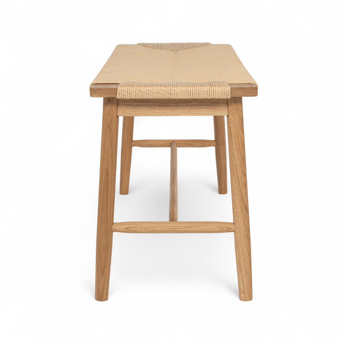 SITZBANK 110/35/47 cm Rattan / Eiche Wildeiche - Honigeiche/Eichefarben, Holz/Papier (110/47/35cm) - Furnhouse
