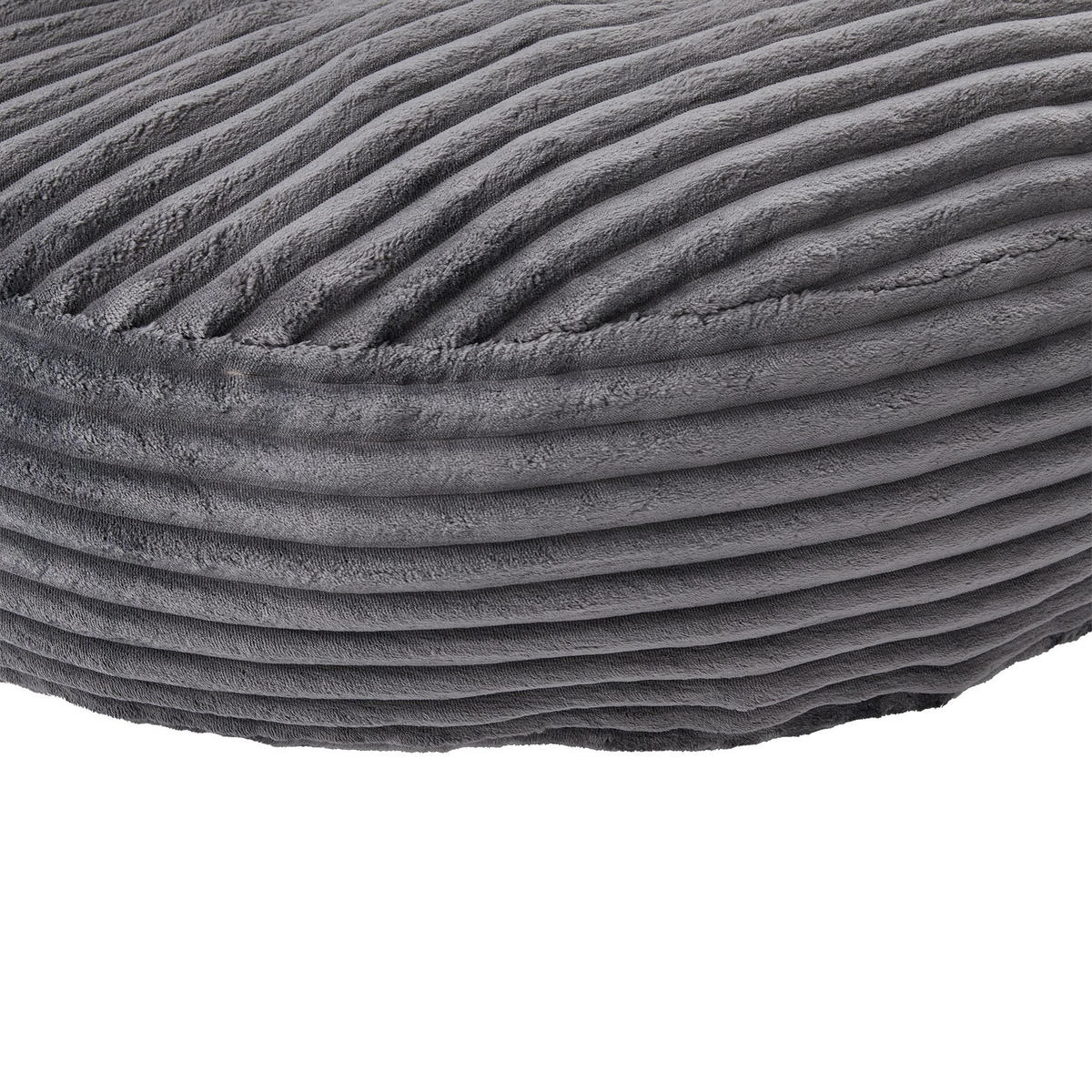 SITZSACK Cord,Sofa mit 3 extra Kopfkissen,Dunkelgrau - Dunkelgrau, Textil (108/52/108cm) - LVHOM