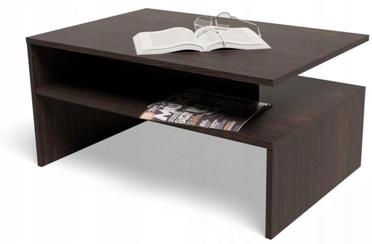 COUCHTISCH BOSTON EX3 Wenge 90/60/45 cm - Wengefarben, Holzwerkstoff (60/90/45cm) - Matkam Möbel