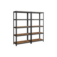 SCHWERLASTREGALE KARACHI 2ER-SET - Grau, Metall (100/200/50cm) - Hansiro