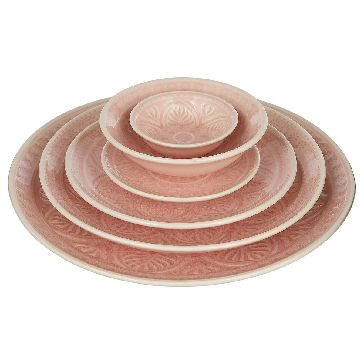 SCHALE (6er Set) Sumatra - Pink, Keramik (14/14/4cm) - Butlers