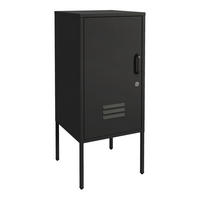 NACHTTISCH Hausjärvi - Schwarz, Metall (35/82/35cm) - [en.casa]