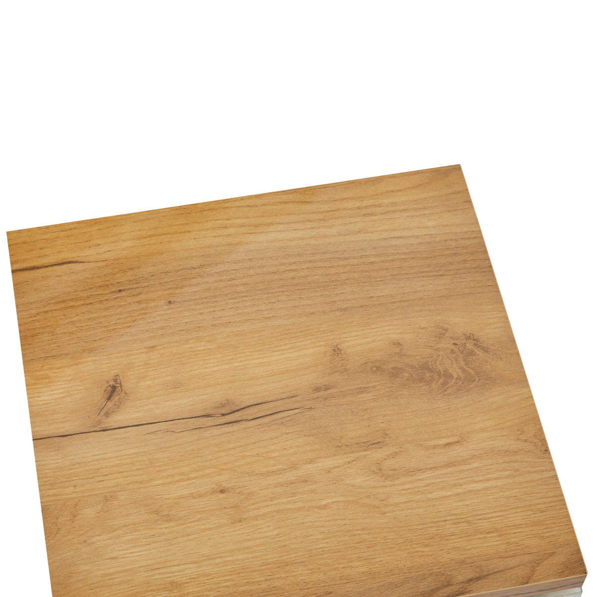 COUCHTISCH 75/75/33,5 cm weiß hochglänzend mit beweglichen Tischplatten - Weiß, Holzwerkstoff (75/75/33.5cm) - OKWISH