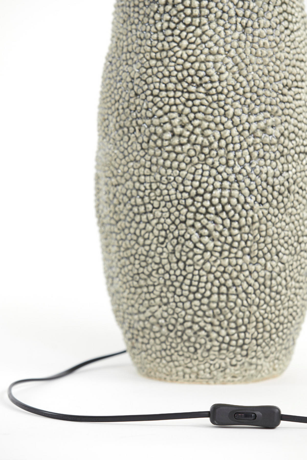 LAMPENFUSS Kyara Grau Ø34,5/59 cm - Grau, Keramik (34.5/34.5/59cm) - Light & Living