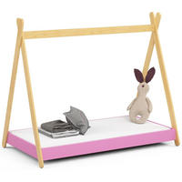KINDERBETT Rosa 155/85/164 - Rosa, Holzwerkstoff - RAUMHIRSCH FURNITURE