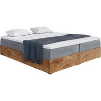 BOXSPRINGBETT LOFTY BOX - Grau, Holzwerkstoff (160/220cm) - Meblini