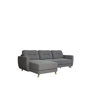 ECKSOFA Marlies In Sawana - Grau, Holzwerkstoff/Textil (233/140cm) - Fun Möbel