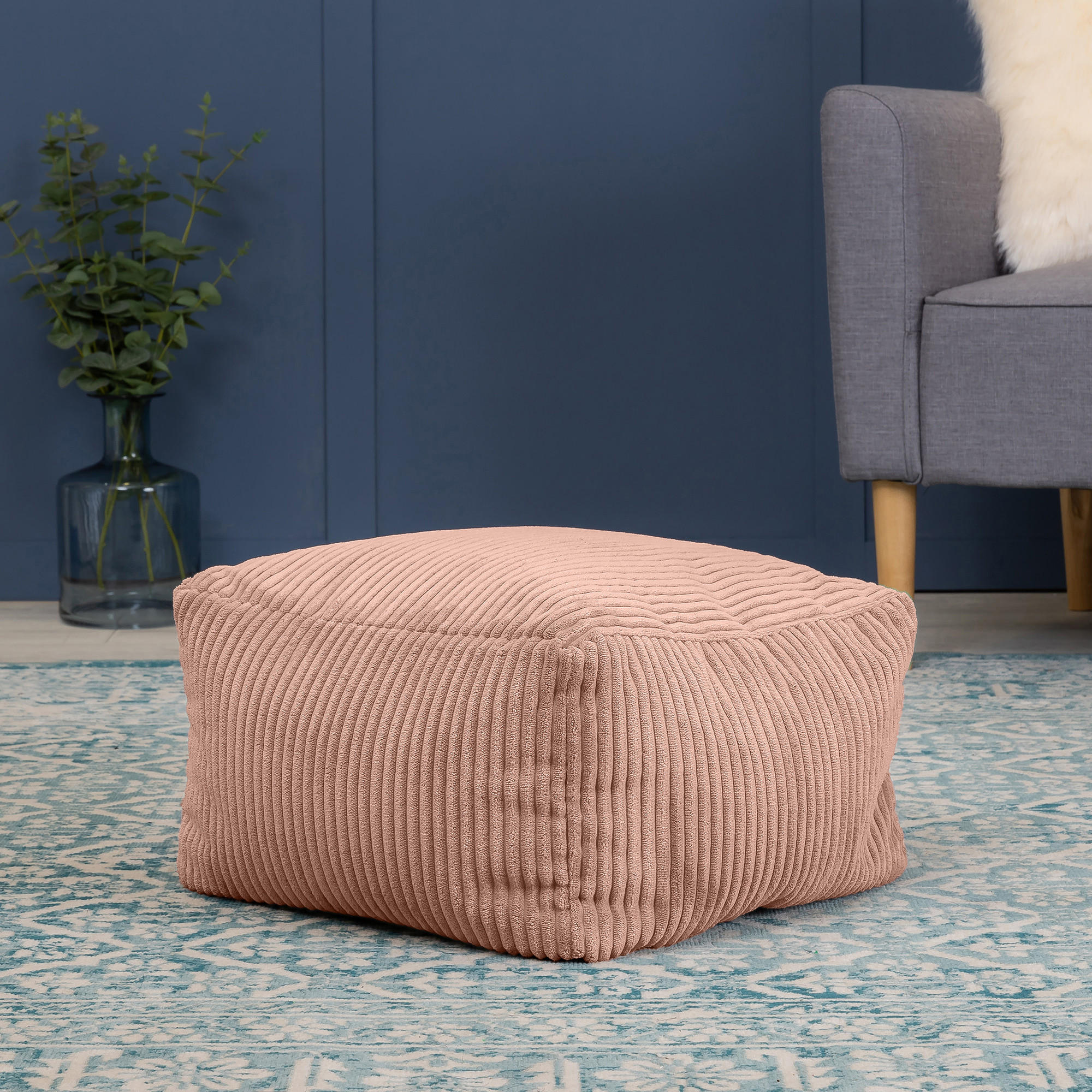 SITZPOUF Amara - Pink, Textil (40/24/40cm) - icon