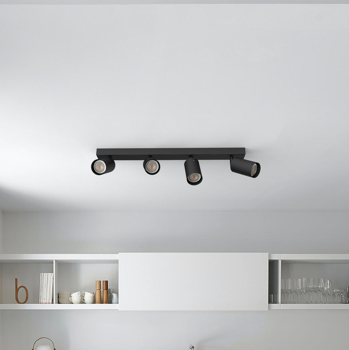 STRAHLER - Schwarz, Metall (10/60/21cm) - Lumicom