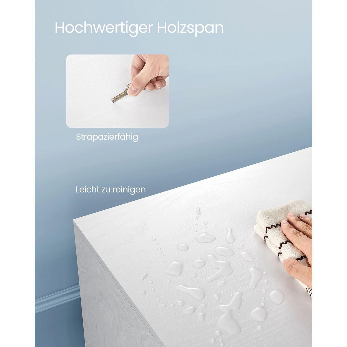 TV-SCHRANK JUBA - Weiß, Holzwerkstoff (140/50/40cm) - Hansiro