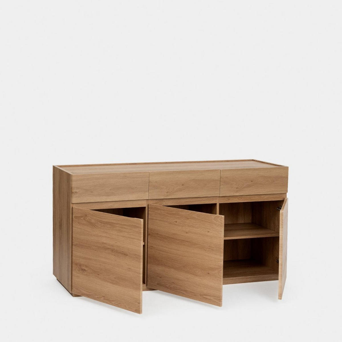 ANRICHTE NIEDRIGE Einar Natürlich 150 cm x 80 cm - Naturfarben, Holzwerkstoff (150/80/40cm) - Klast Home