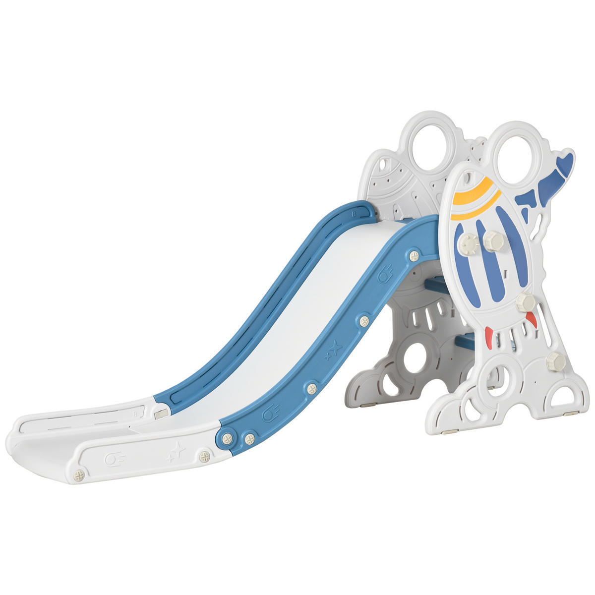 RUTSCHE DE-09334 Raketen-Design für 1,5-3 Jahre Blau - Blau, Kunststoff (46.5/80/157cm) - ComfortXL