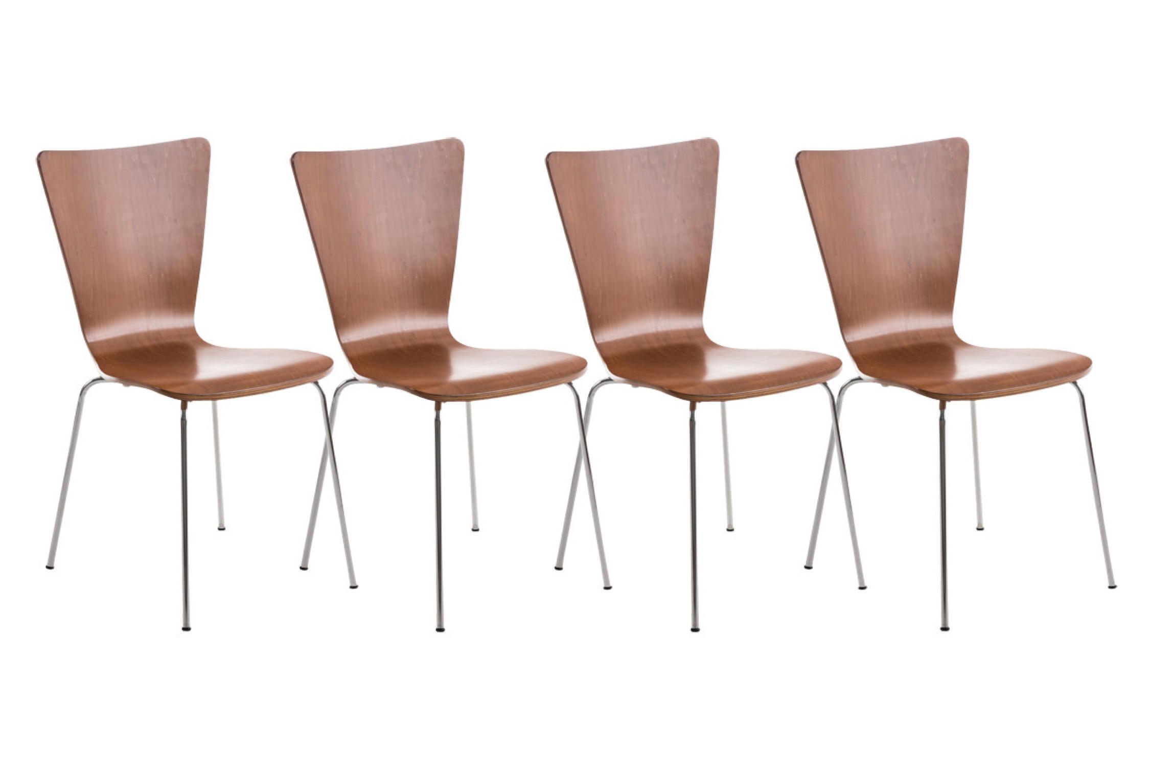 TPFLiving Besucherstuhl Braun 43x84x50 cm