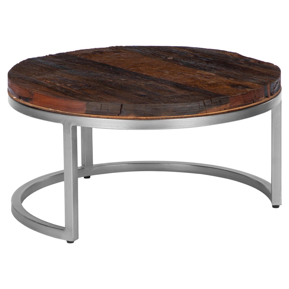 COUCHTISCH rund Natur Ø 70/35 - 56/29 cm - Naturfarben, Holz (70/35/70cm) - WOMO-DESIGN