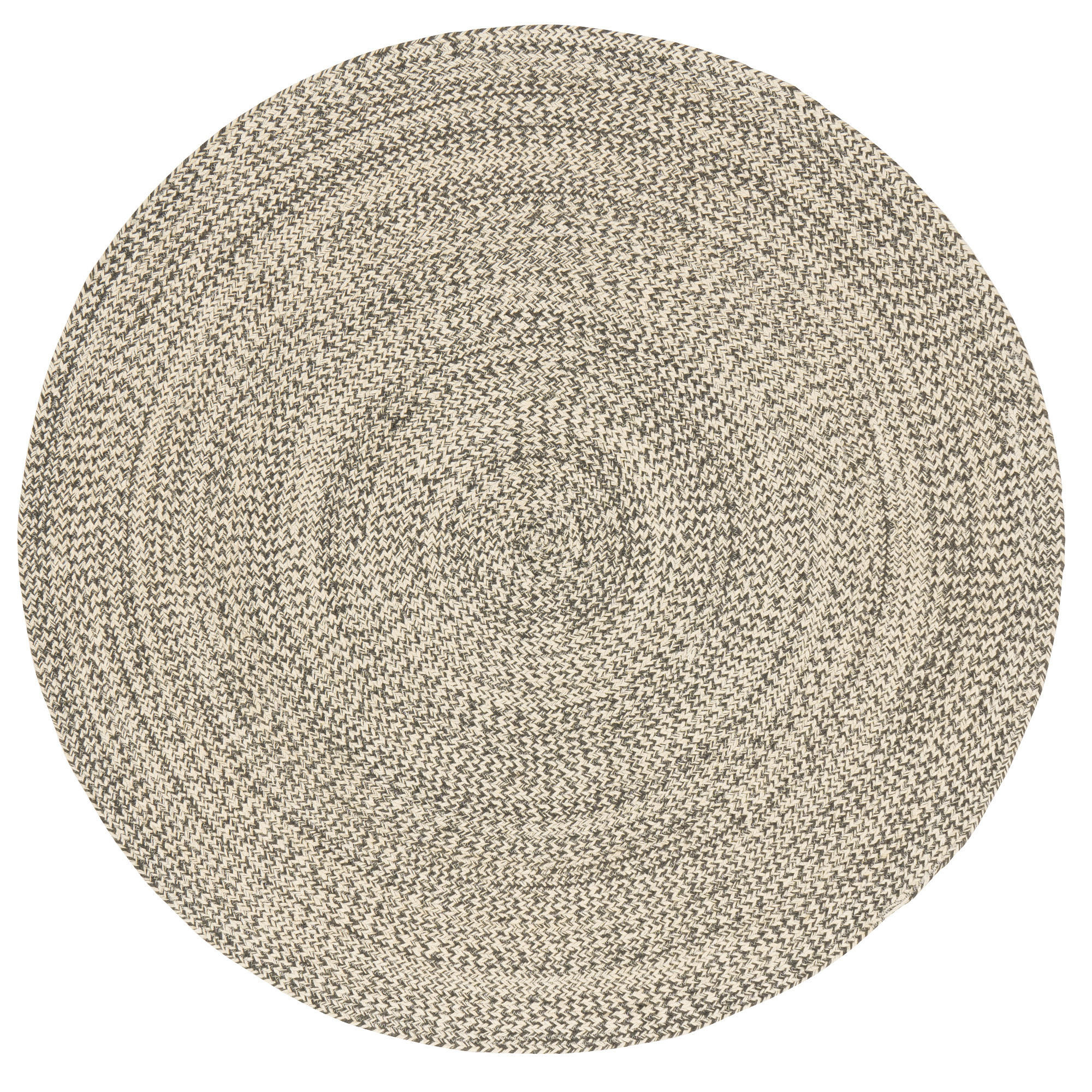 NATURFASER TEPPICH HANDGEFERTIGT JUTE KAYA RUND - Grau, Textil (150/150cm) - Pergamon