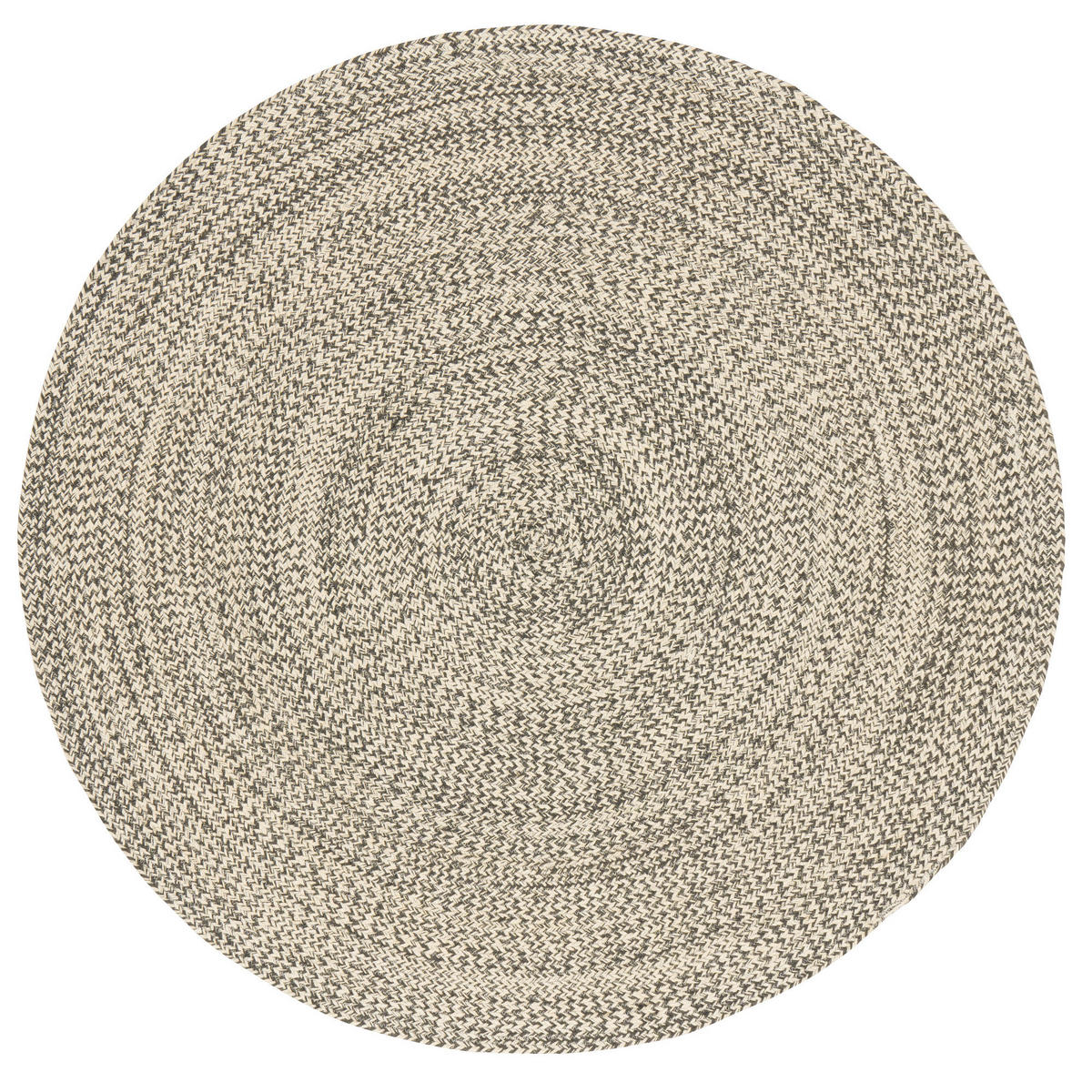 NATURFASER TEPPICH HANDGEFERTIGT JUTE KAYA RUND - Grau, Textil (150/150cm) - Pergamon