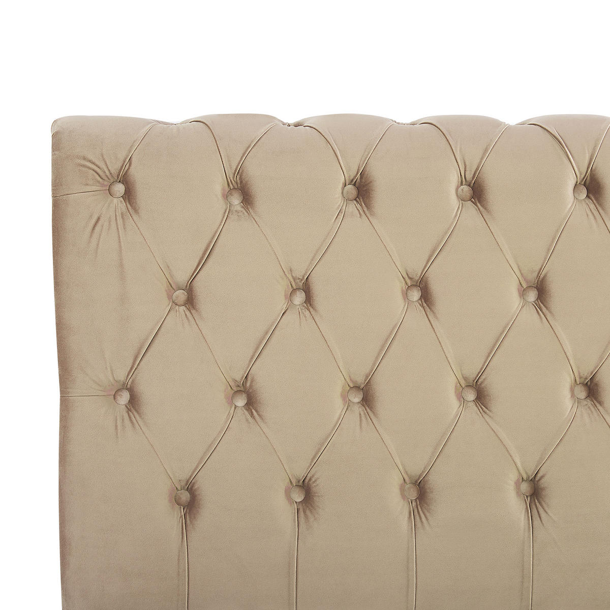 POLSTERBETT 180/200cm Beige Avallon - Beige, Textil (180/200cm) - Beliani