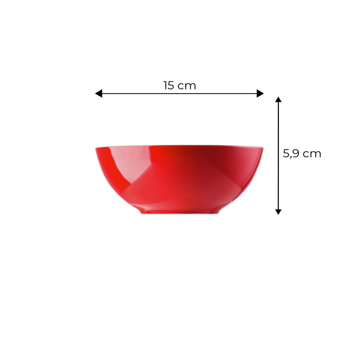 MÜSLISCHALEN Sunny Day New Red ø 15 cm 6er Set - Rot, Keramik (15cm) - Thomas