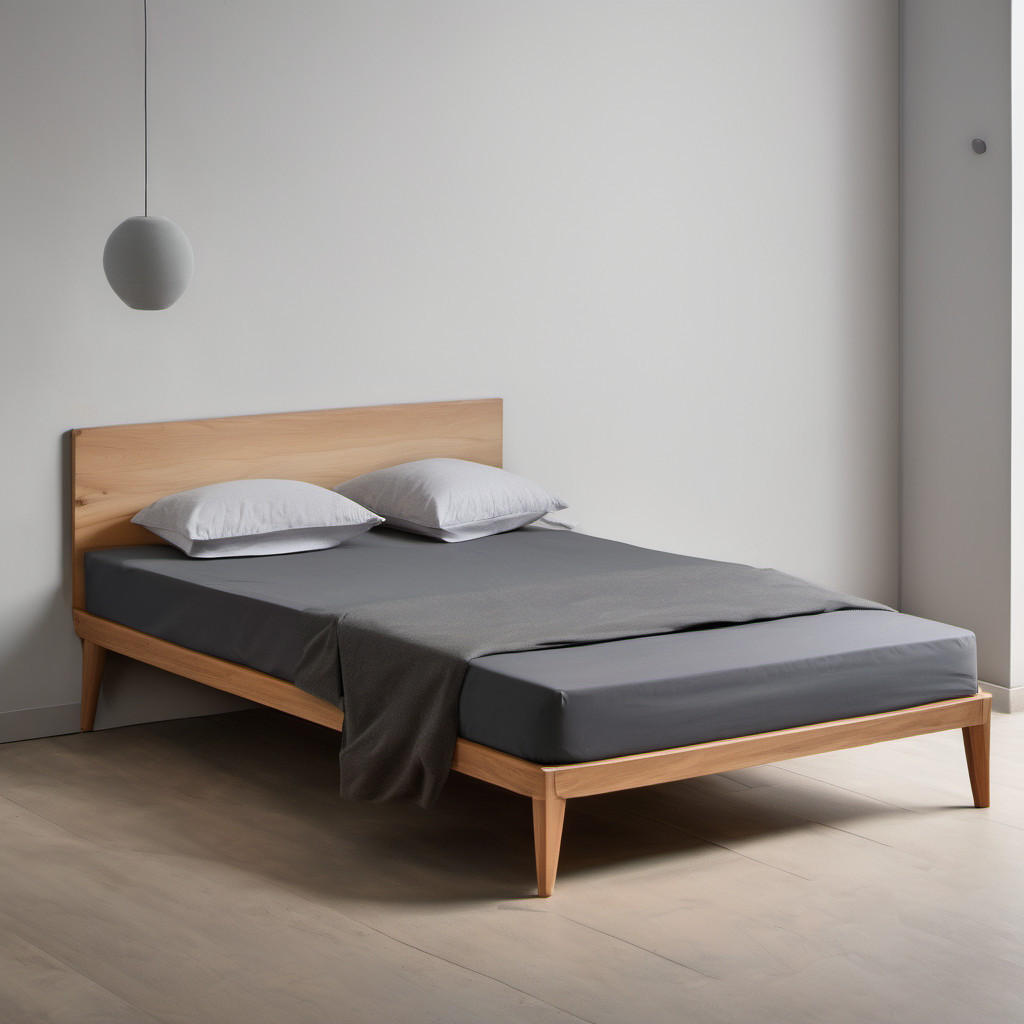 SPANNBETTLAKEN Premium Jersey Baumwolle - Anthrazit, Naturmaterialien (180/200cm) - DarBene