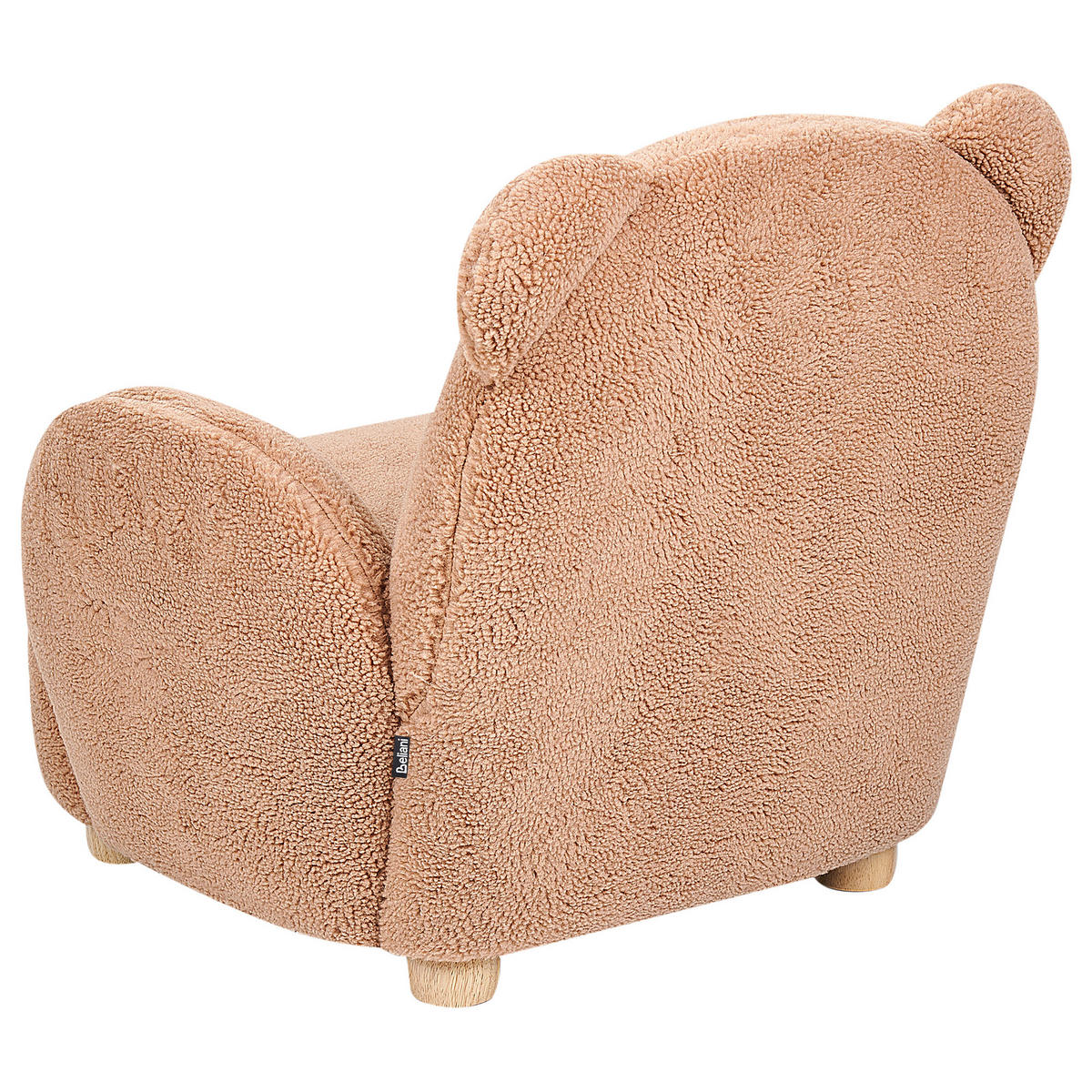 KINDERSESSEL Teddybär Bouclé Braun Boo - Braun, Textil (58/56/62cm) - Beliani