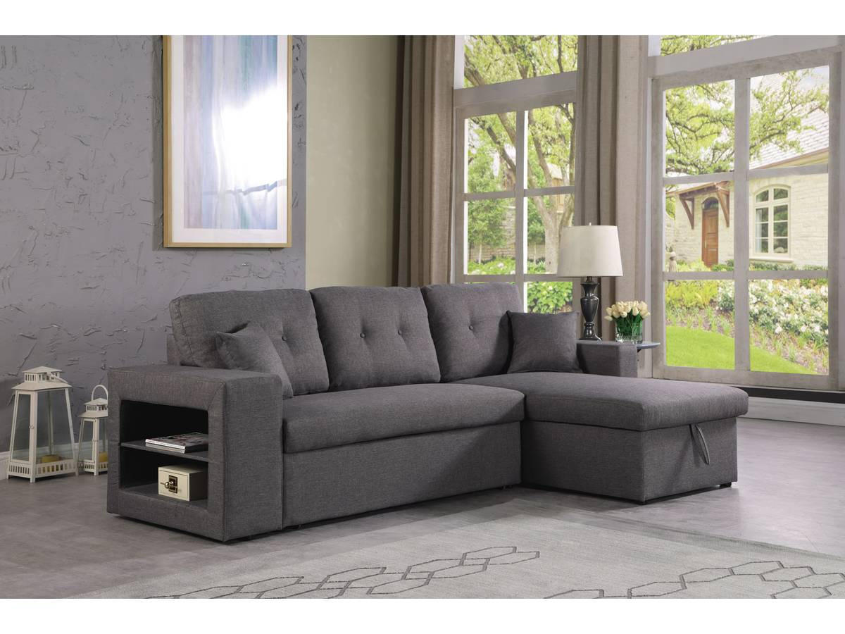 ECKSOFA axel Grau - Dunkelgrau, Textil (146/233cm) - Habitat Garten