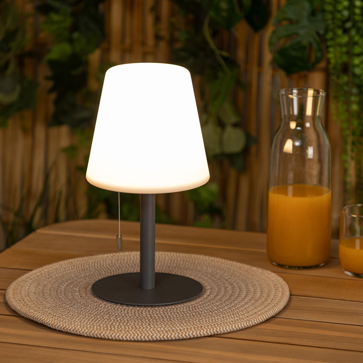 GARTENLAMPE Zack 30 cm - Weiß, Kunststoff (16/16/30cm) - Atmosphera Createur d´interieur