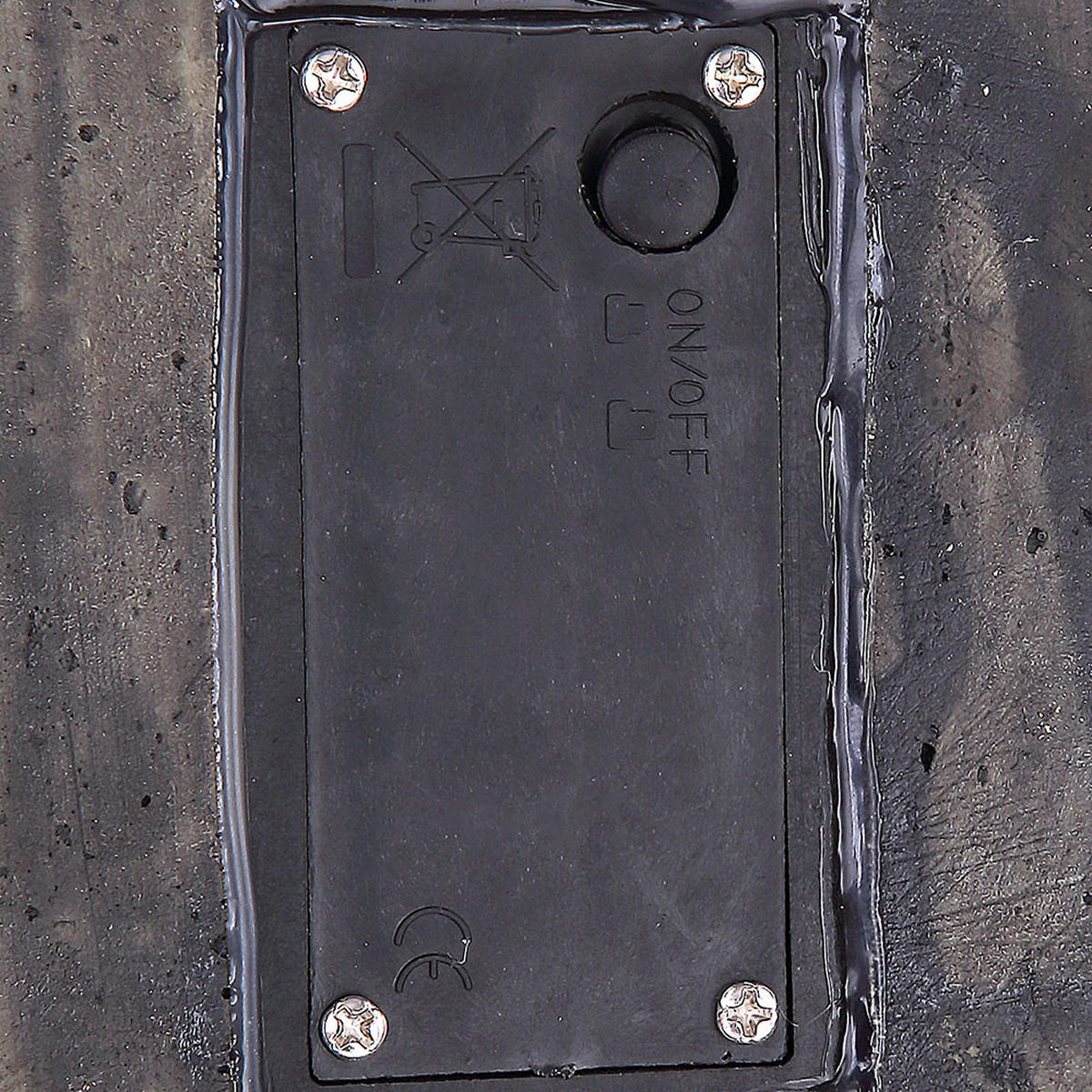 LED AUSSENLEUCHTE Froschkönig Grau Gold - Grau, Kunststoff (31/18/22cm) - Globo Lighting