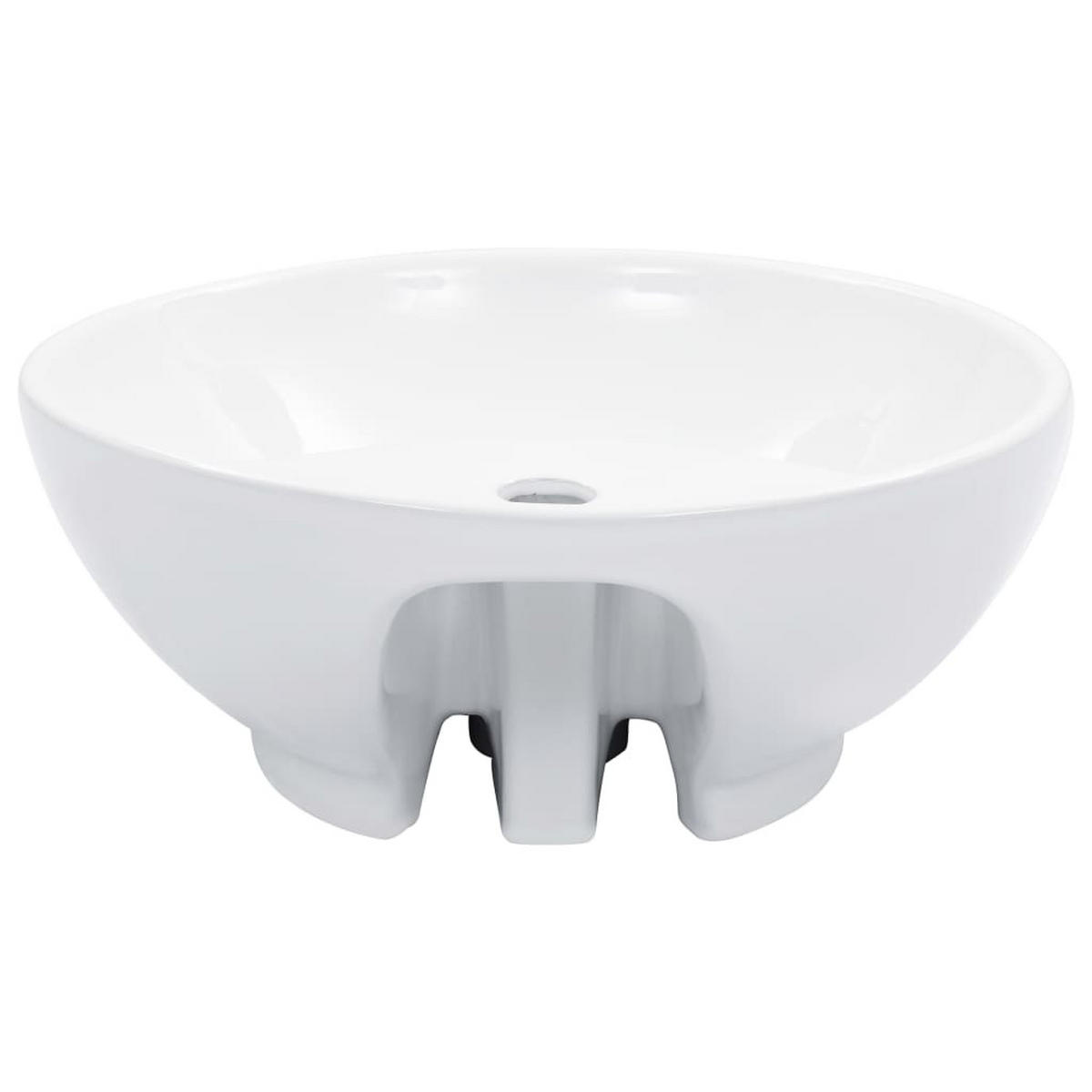 WASCHBECKEN Laird 46.5/46.5/18 cm - Weiß, Keramik (46.5/18/46.5cm) - Nettlife