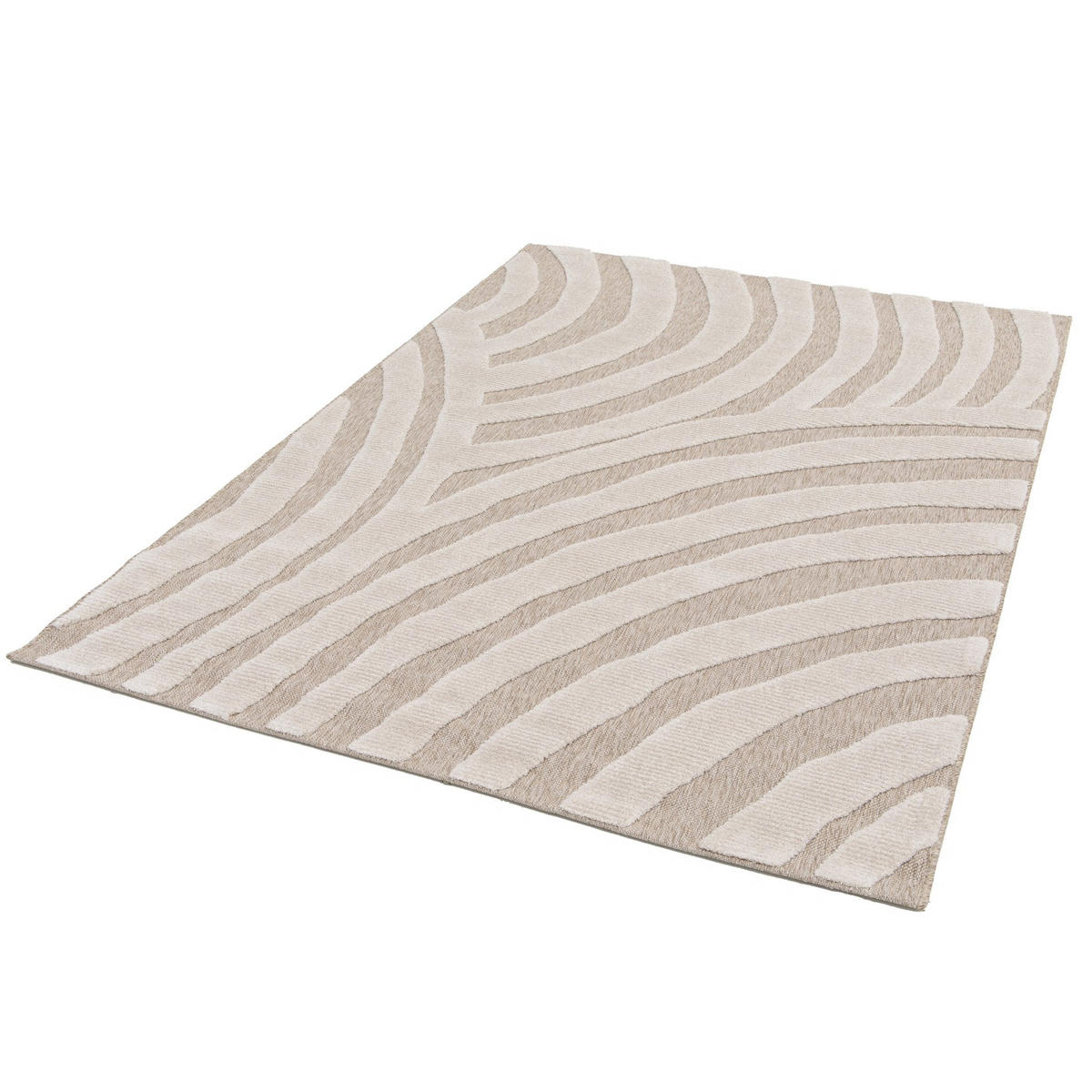 TEPPICH mit Reliefeffekt im japanischen Stil beige - Beige, Textil (200/290cm) - AFK Living