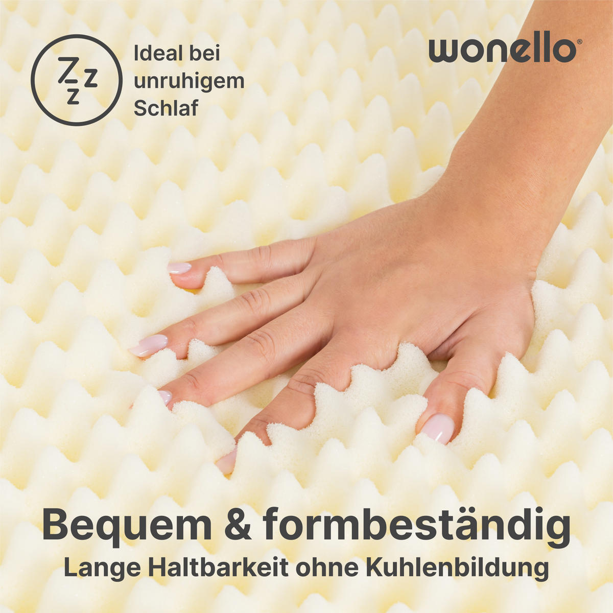 TOPPER 180/200 cm PureRelax - Weiß, Textil (180/200cm) - wonello
