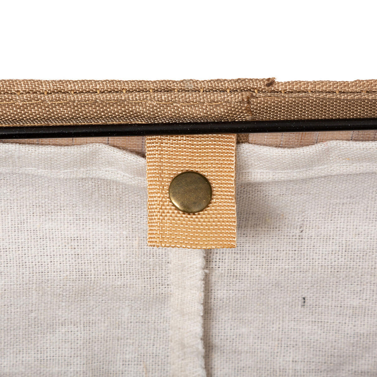 WÄSCHEKORB, faltbar, Bambus, Polyester, 50 cm - Braun, Holz (41.5/30/50cm) - 5five Simply Smart