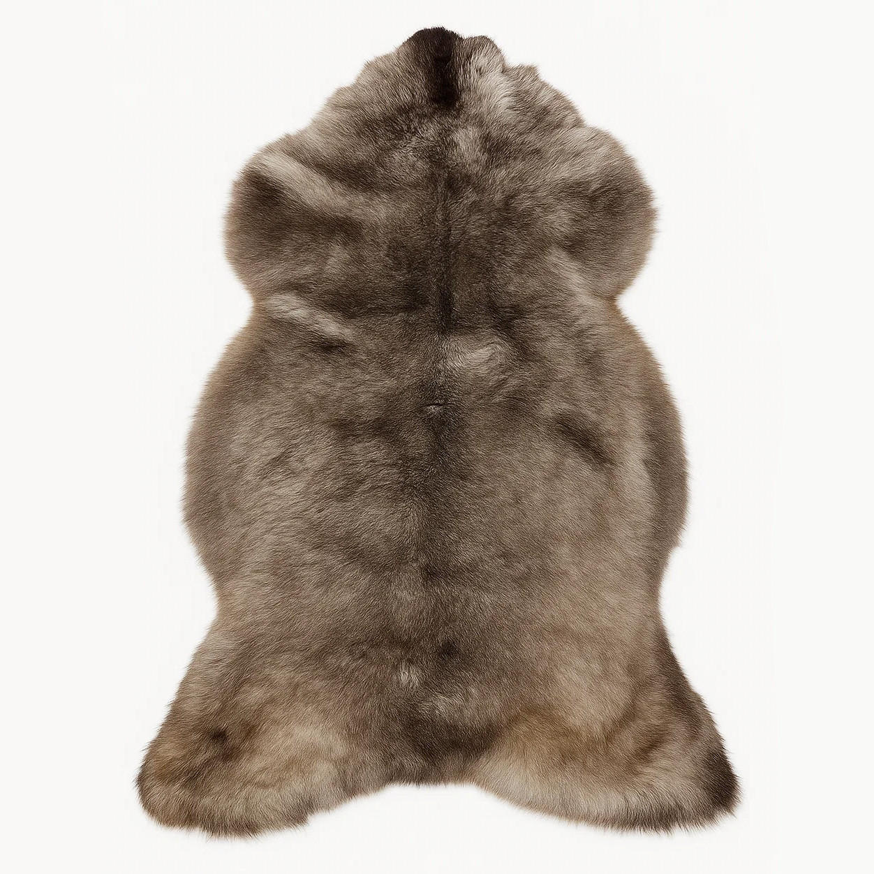 SCHAFFELL Naturbraun mit dunklen Spitzen ca. 110 cm - Dunkelbraun/Braun, Fell (60/110cm) - Provellus