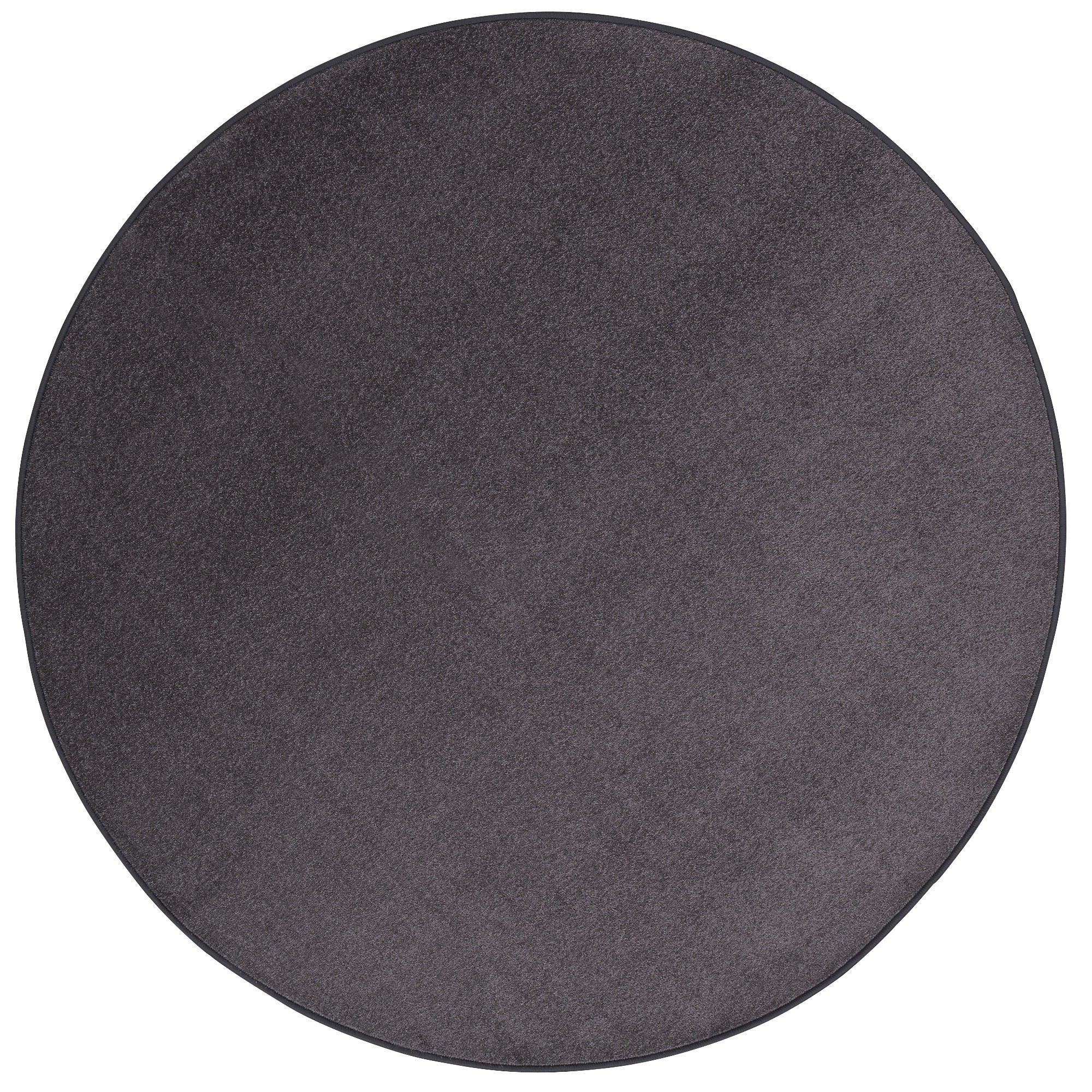 TREND VELOURS TEPPICH JOY RUND - Anthrazit, Textil (200/200cm) - Snapstyle