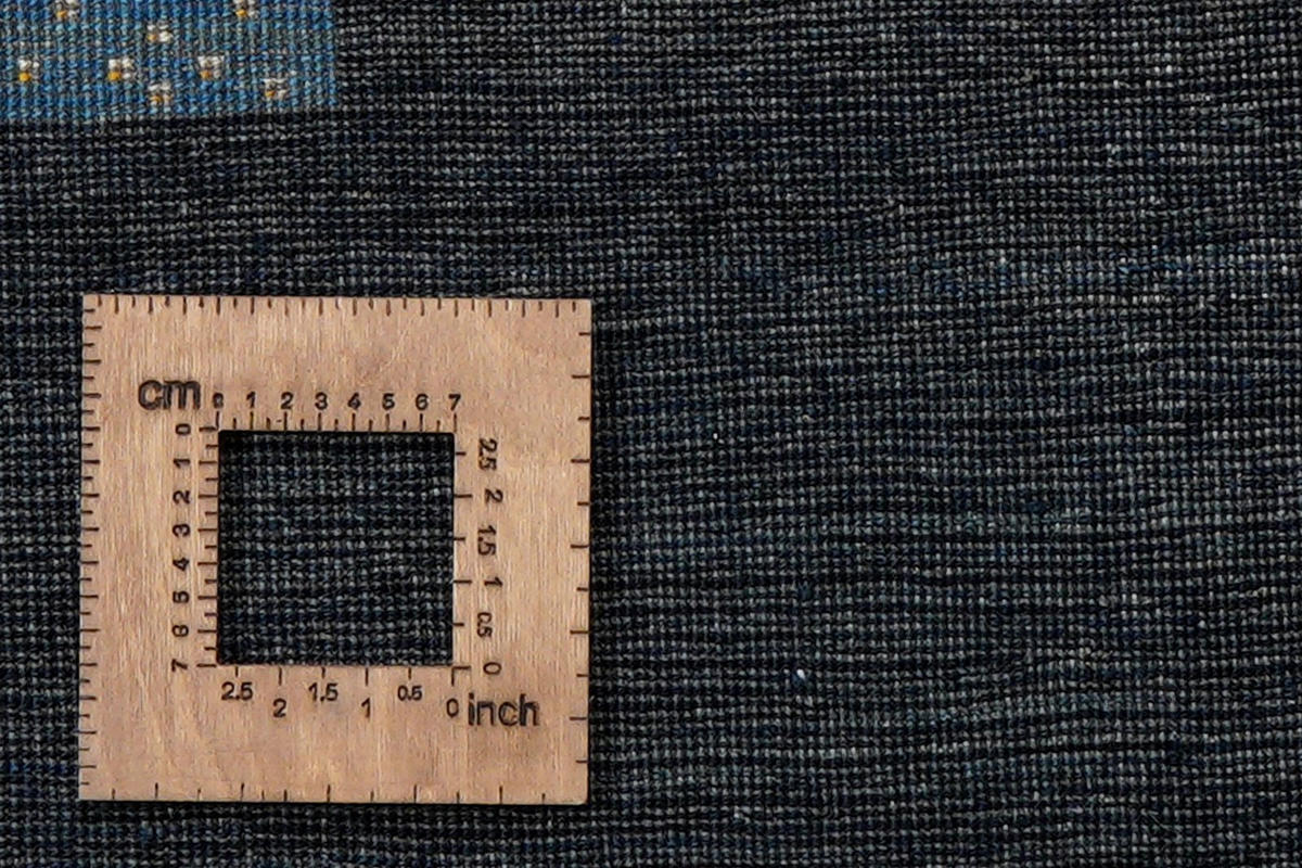 GABBEH-TEPPICH handgeknüpft Rizbaf Blau 209/157 cm Schurwolle - Blau, Textil (157/209cm) - Looma
