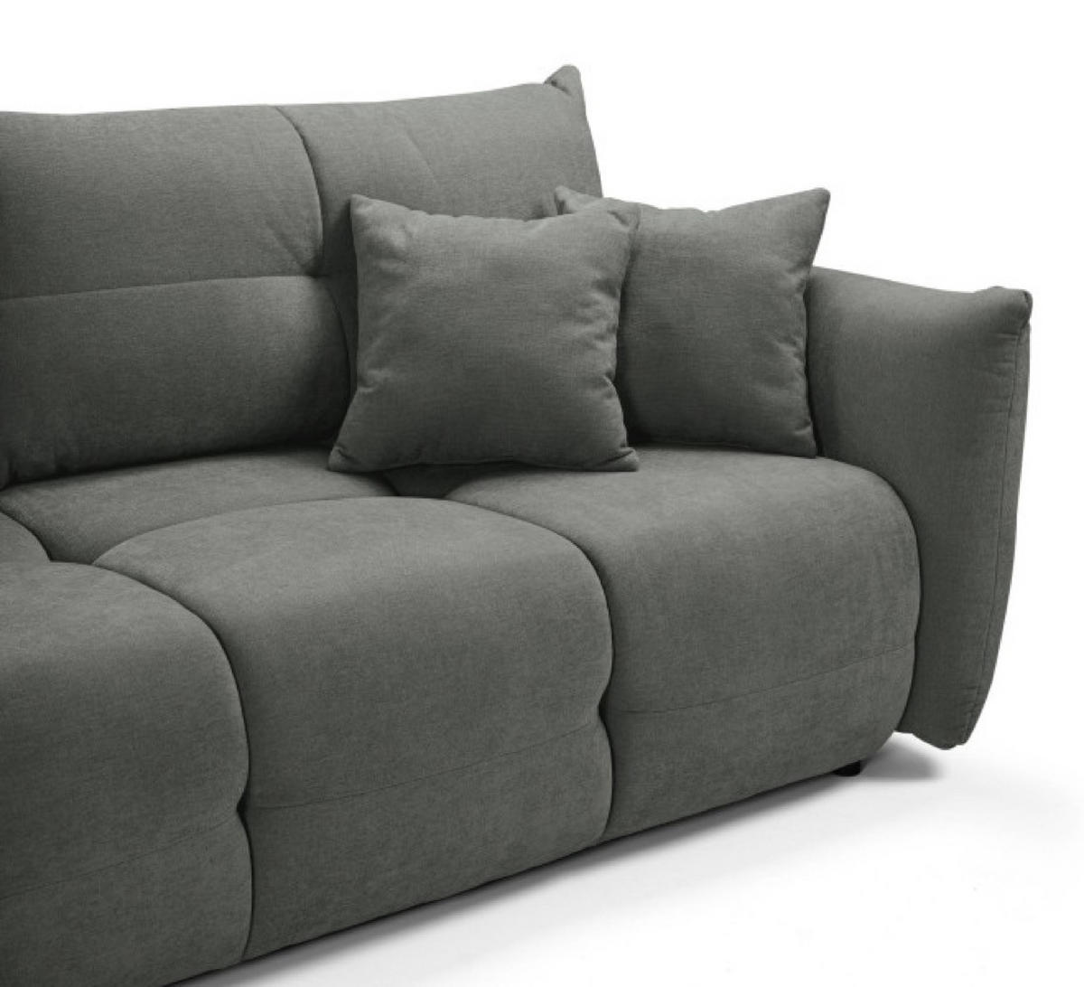 SOFA Grau BASTO Mit Schlaffunktion - Grau, Textil (245/86/110cm) - Sepro Meble