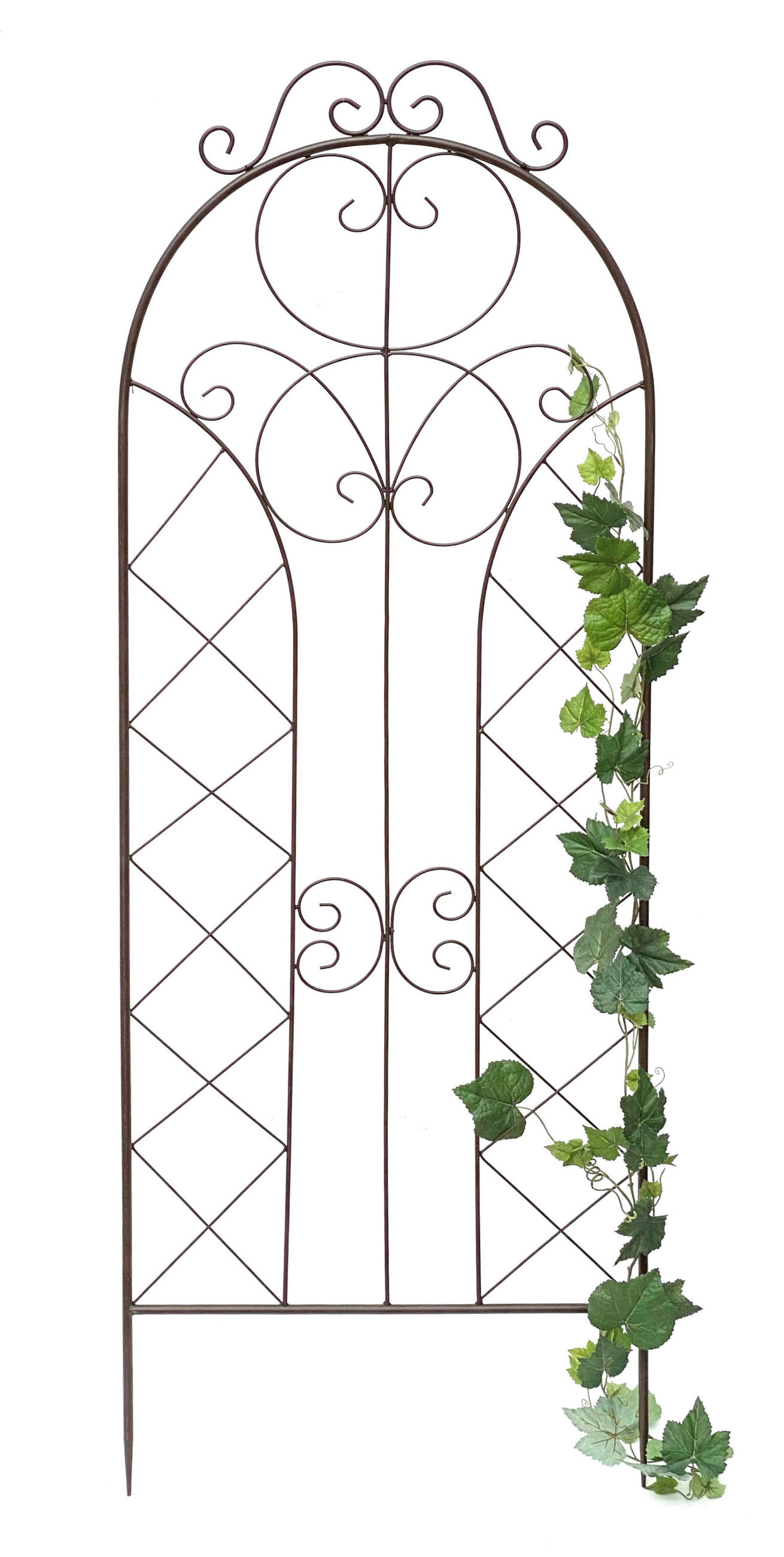 RANKHILFE für Kletterpflanzen Metall XXL 150 cm - Braun, Metall (50.5/146/1.5cm) - DanDiBo